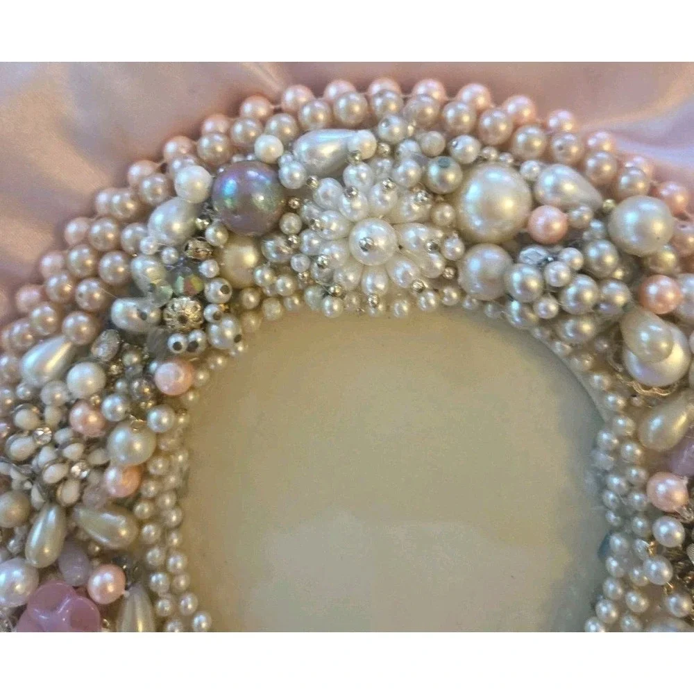 Vintage Upcycled Jeweled Photo Picture Frame 5